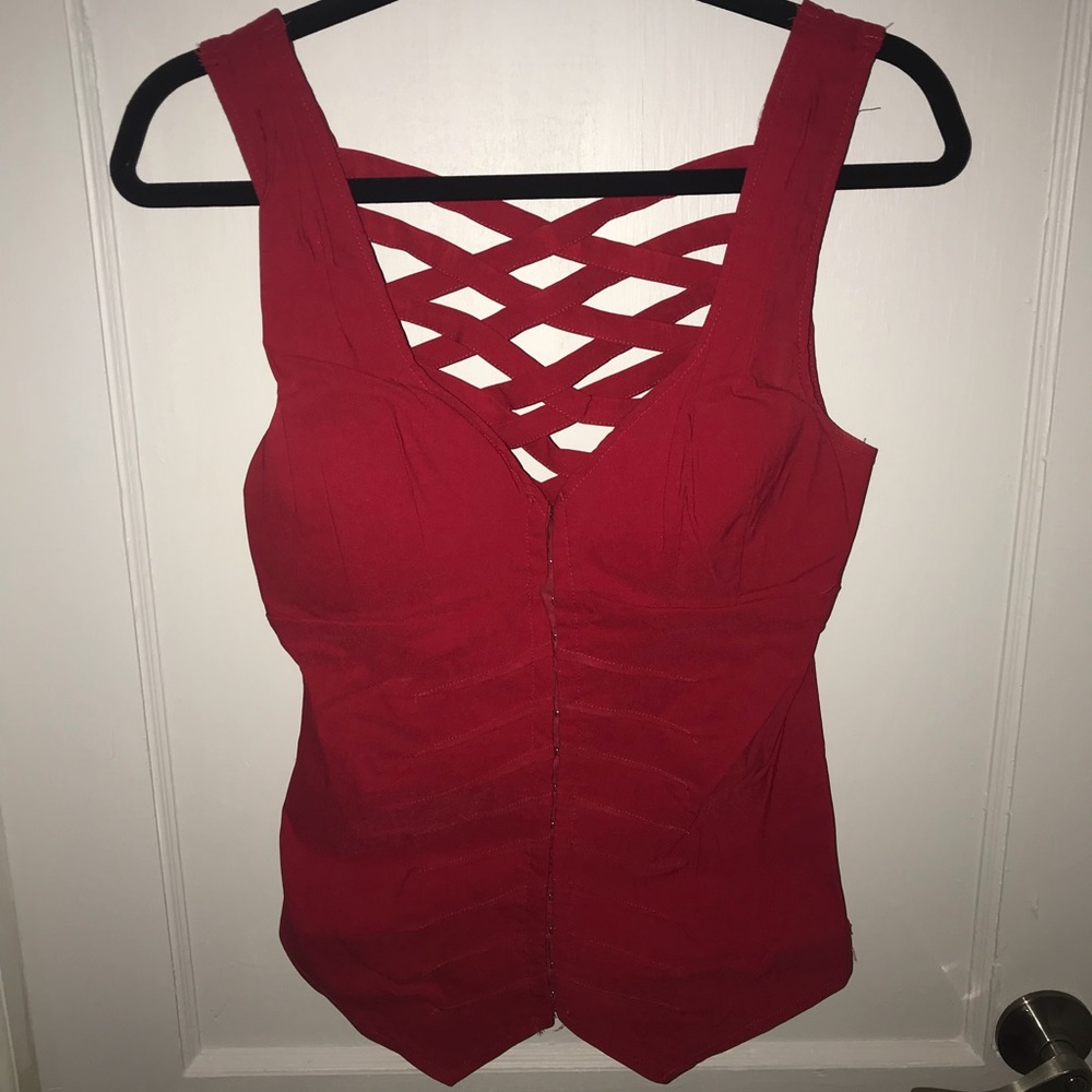 Sexy Red Padded VS Top